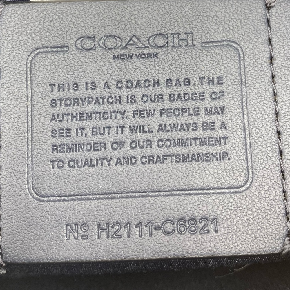 Coach Jes Baguette Crossbody With Floral Bow Print - Picture 7 of 16